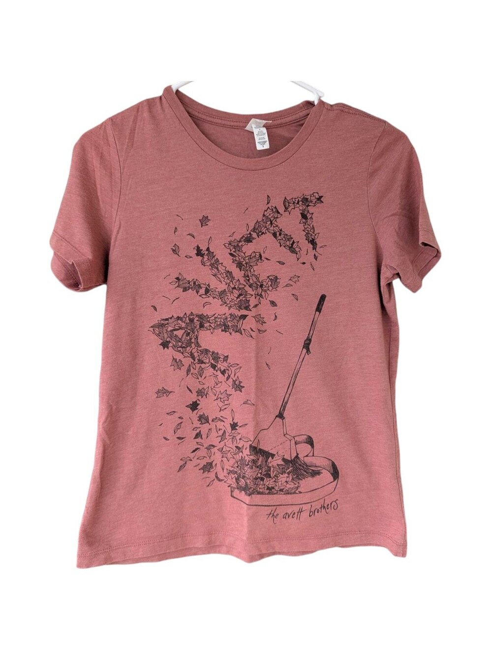 The Avett Brothers Womens S T-Shirt Heather Pink Swept Away Folk Rock 17.5x22.5
